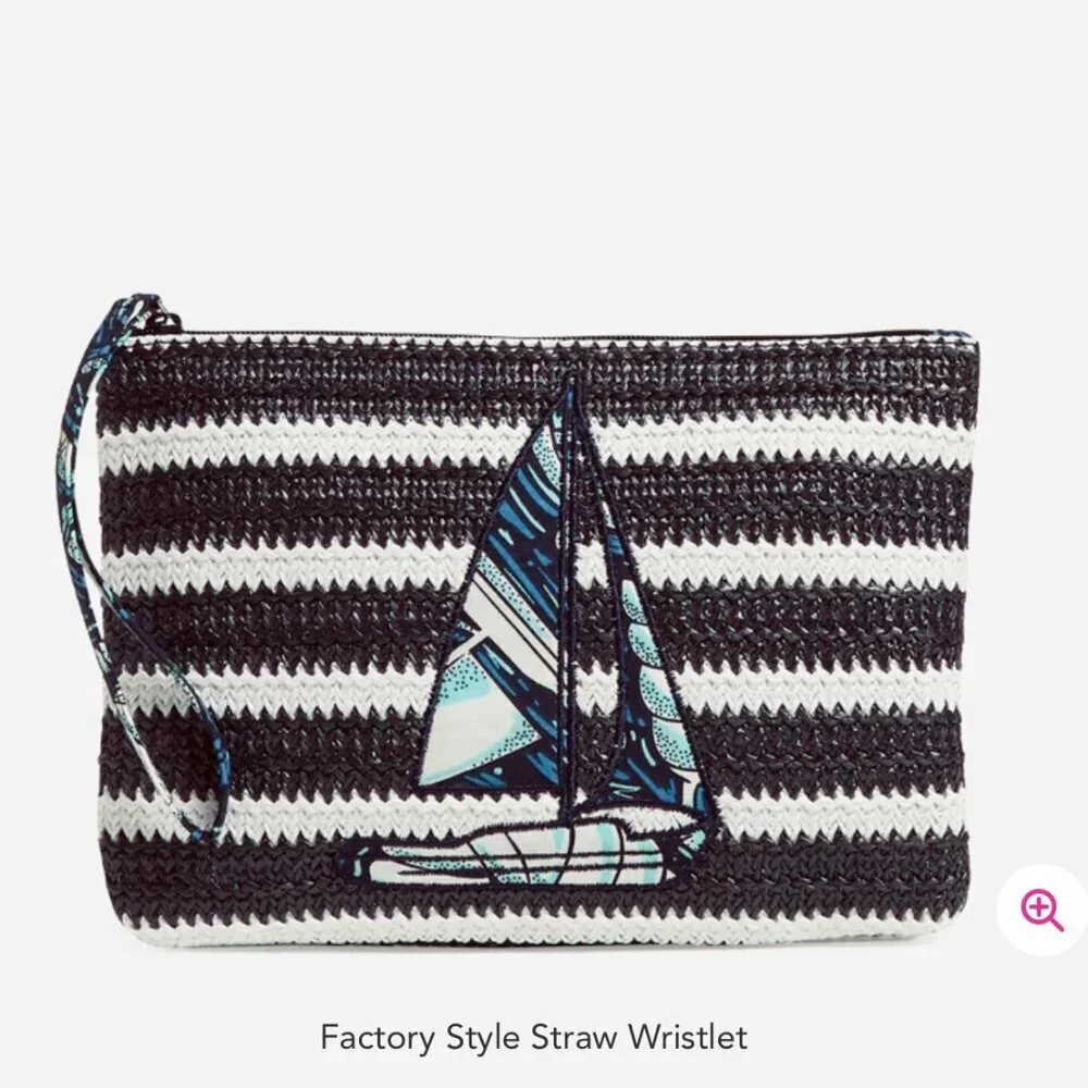 Vera Bradley Straw Wristlet Shore Enough NWT